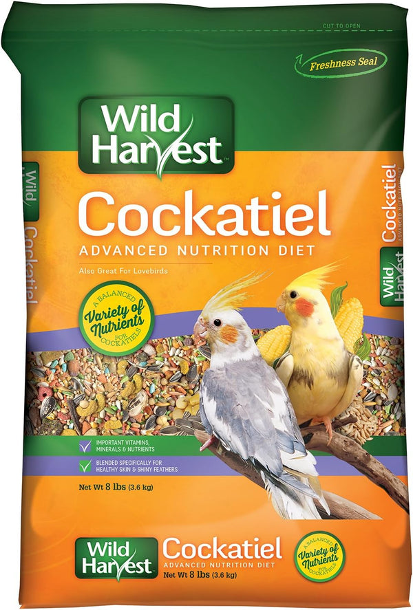 Wild Harvest Cockatiel Advanced Nutrition Diet, 8 lbs