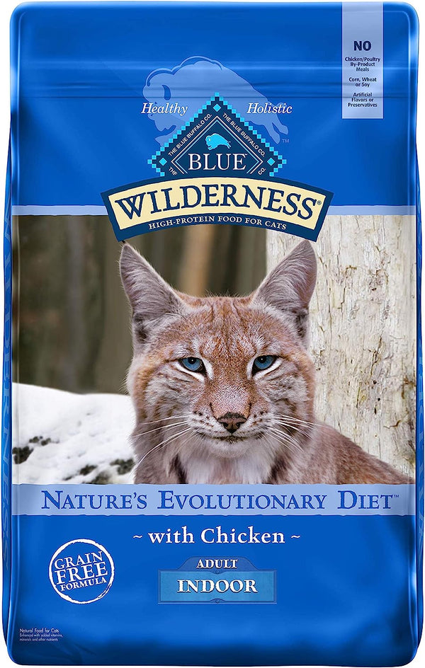 Blue Buffalo Wilderness High Protein Adult Indoor Dry Cat Food, Chicken 11 lbs