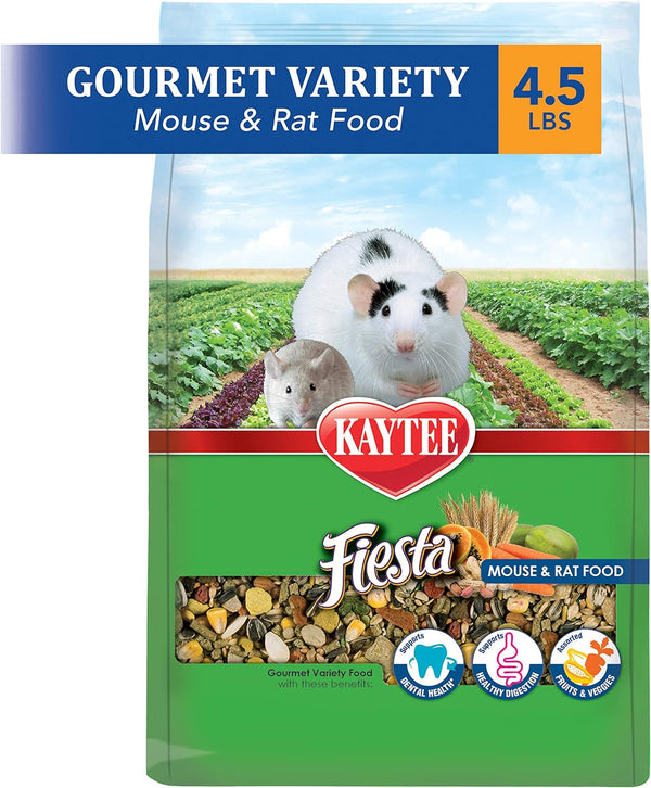 Kaytee Fiesta Pet Mouse and Rat Food, 4.5 lbs