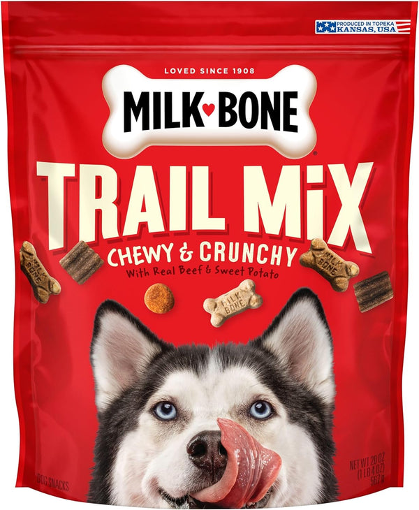 Milk-Bone Trail Mix with Real Beef & Sweet Potato Dog Treats, 20 Oz