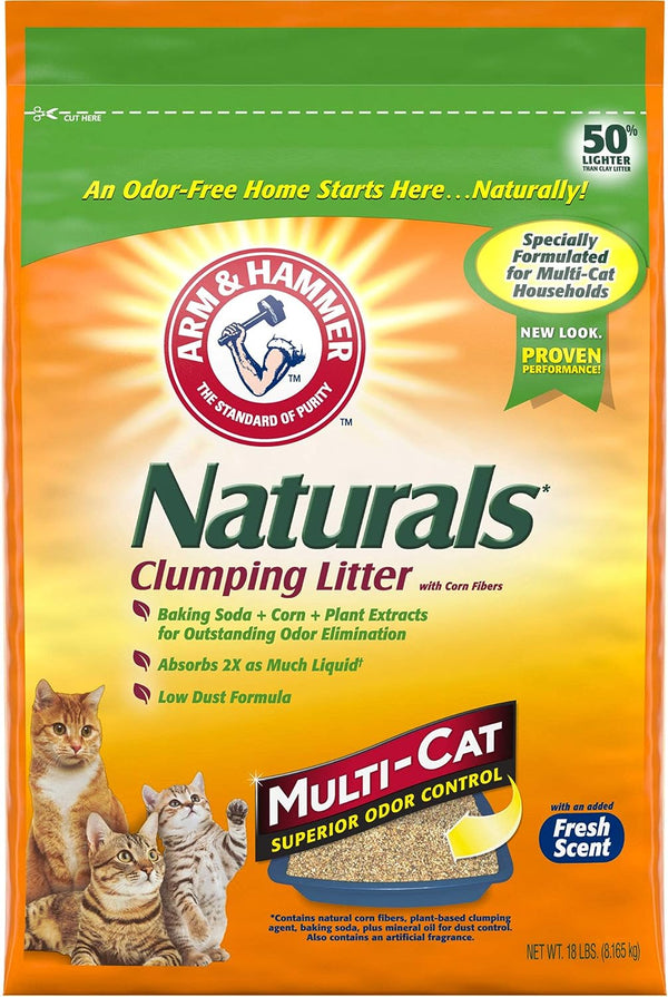 ARM HAMMER Naturals Cat Litter, Multi Cat, 18 lbs