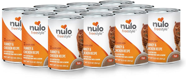 Nulo Freestyle Cat & Kitten Wet Pate Canned Cat Food, 12.5 Oz (Pack of 12)