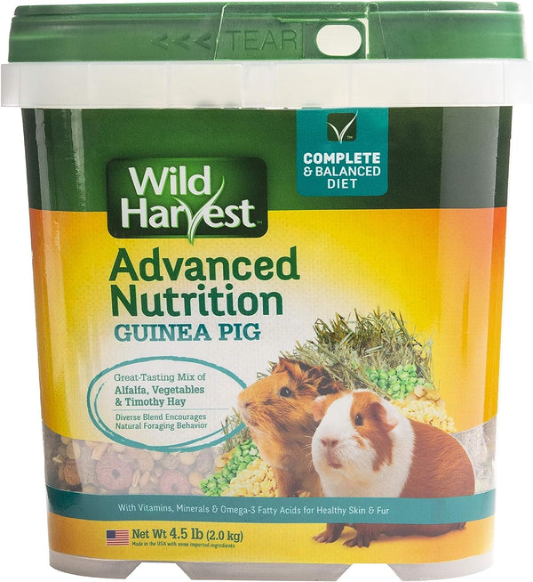 Wild Harvest Wh-83545 Wild Harvest Advanced Nutrition Diet For Guinea Pigs, 4.5 lbs