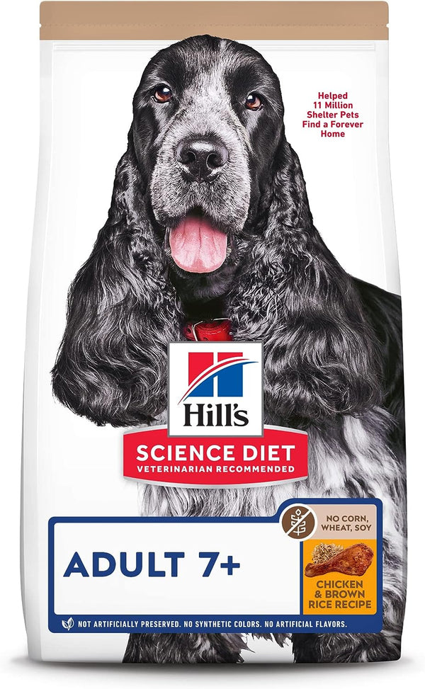 Hill's Science Diet Senior 7+ Chicken Recipe Dry Dog Food, 30 lbs