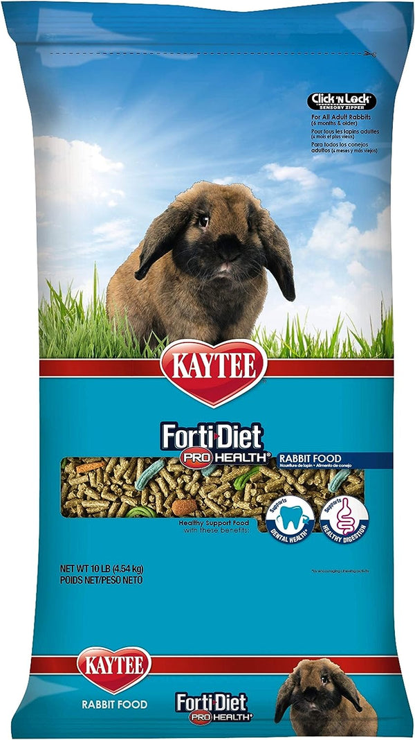 Kaytee Forti-Diet Pro Health Adult Pet Rabbit Food, 10 lbs