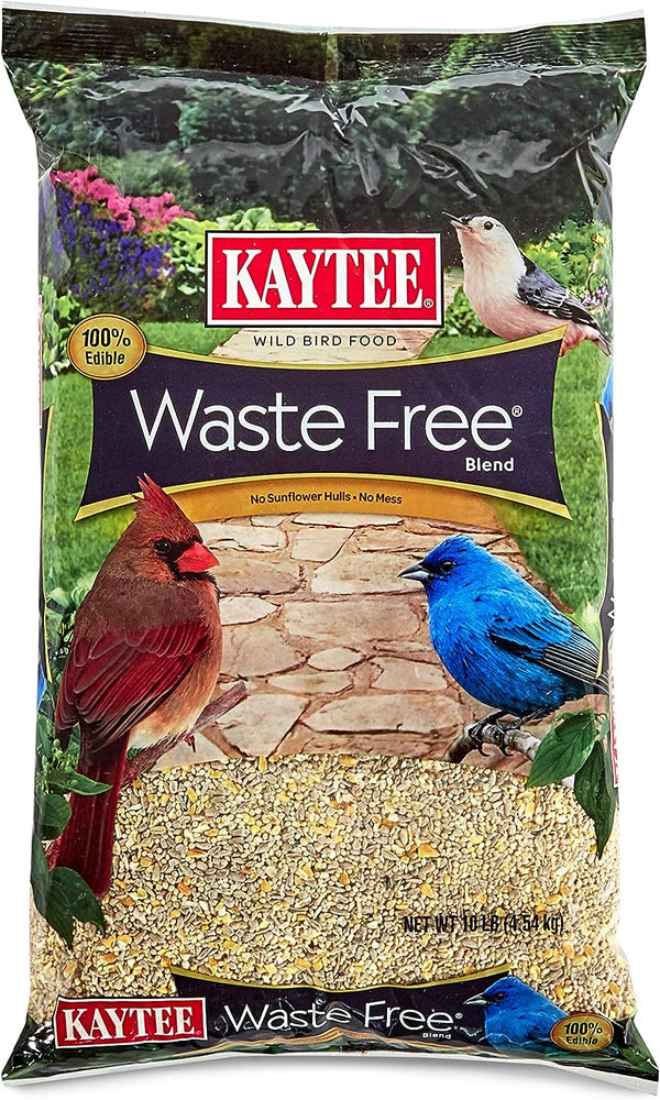 Kaytee Waste Free Blend Wild Bird Food, 10 lbs