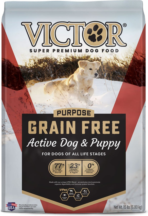 VICTOR Purpose Active Dog & Puppy Formula Grain-Free Dry Dog Food