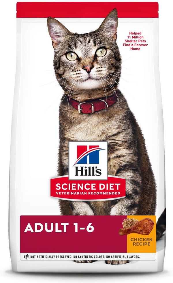 Hill's Science Diet Adult Chicken Recipe Dry Cat Food, 16 lbs