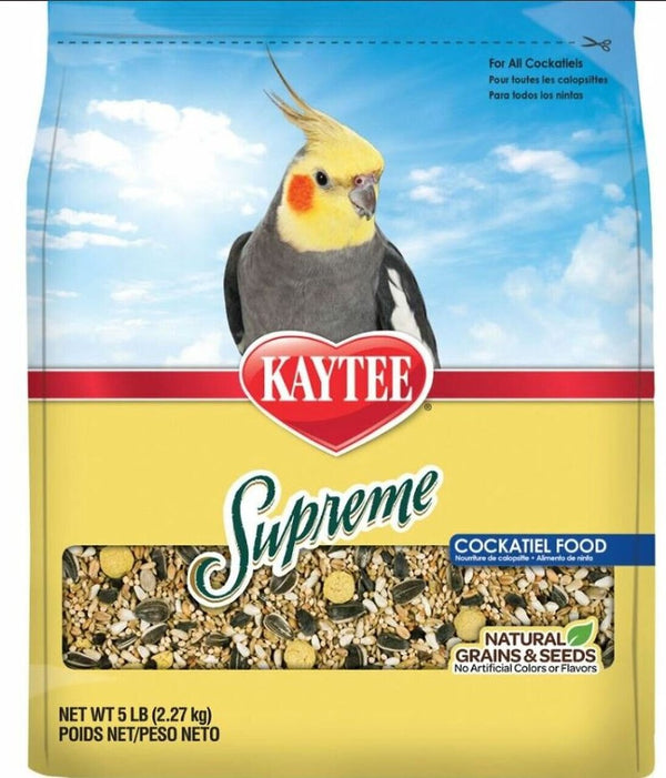 Kaytee Supreme Cockatiel Food, 5 lbs