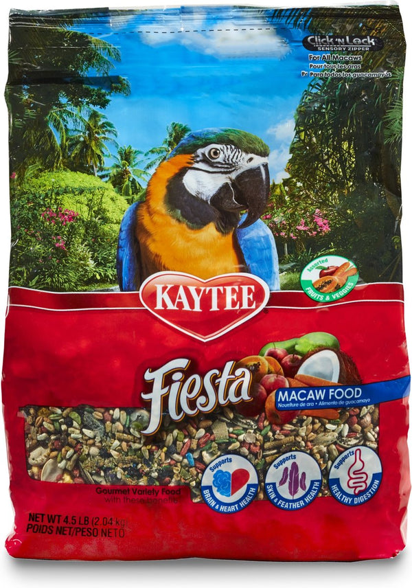 Kaytee Fiesta Variety Mix Macaw Food, 4.5 lbs