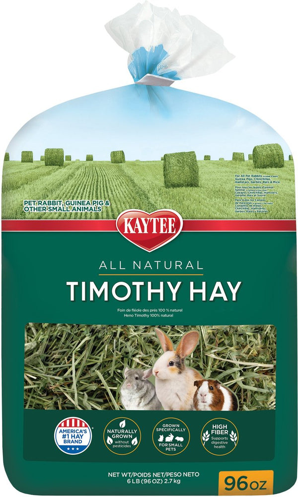 Kaytee Natural Timothy Hay Small Animal Food, 6 lbs