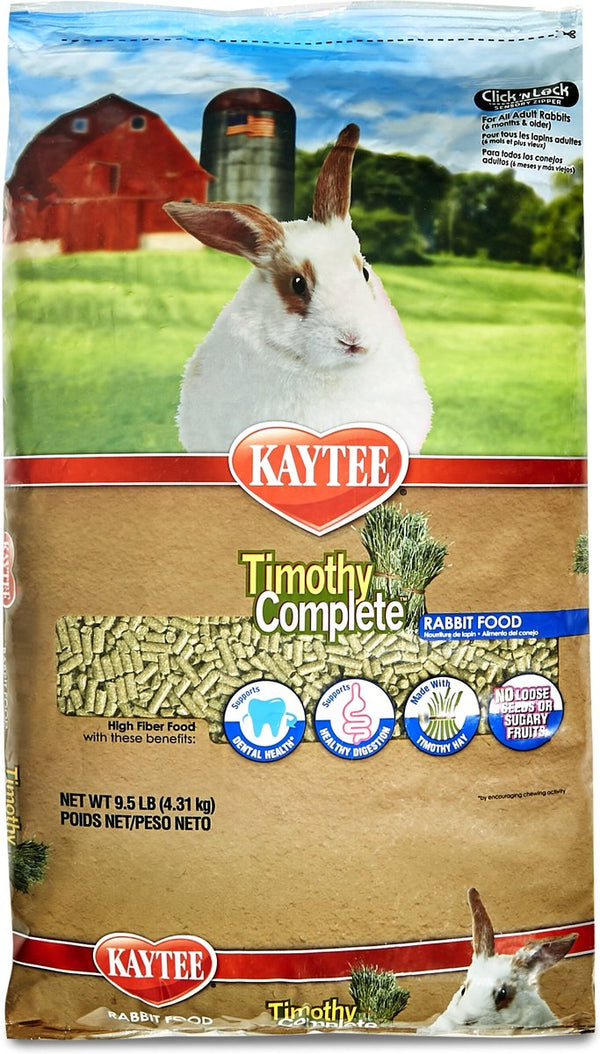 Kaytee Timothy Complete Pelleted Rabbit Food, 9.5 lbs