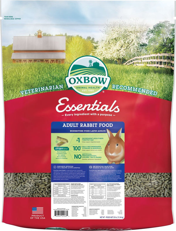 Oxbow Essentials Adult Rabbit Food, 25 lb