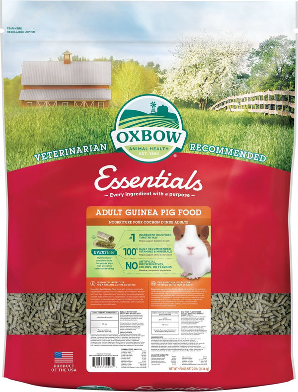 Oxbow Essentials Cavy Cuisine Adult Guinea Pig Food, 25 lbs