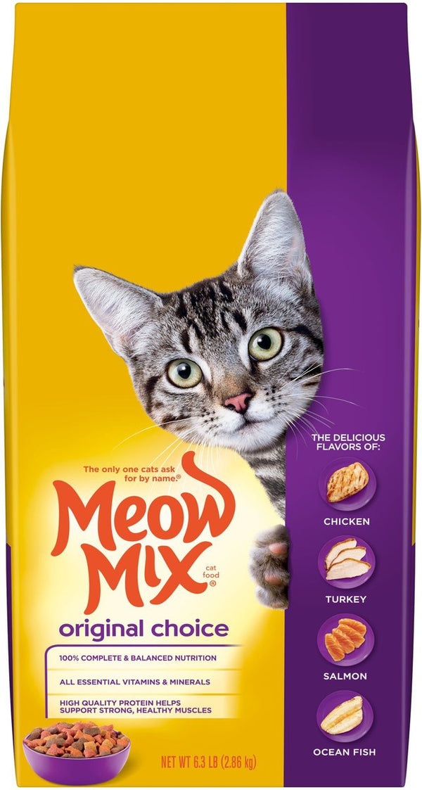 Meow Mix Original Choice Dry Cat Food, 6.3 lbs